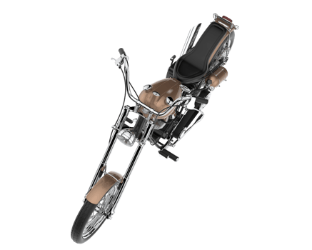 Motorcycle isolated on transparent background. 3d rendering - illustration png