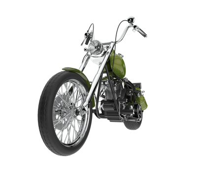Motorcycle isolated on transparent background. 3d rendering - illustration png