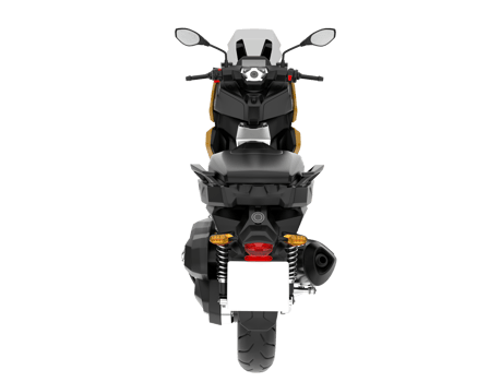 Motorcycle isolated on transparent background. 3d rendering - illustration png