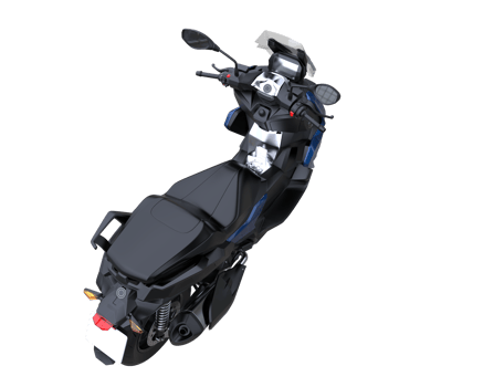 Motorcycle isolated on transparent background. 3d rendering - illustration png
