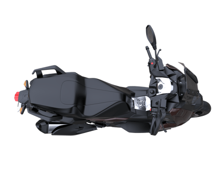 Motorcycle isolated on transparent background. 3d rendering - illustration png