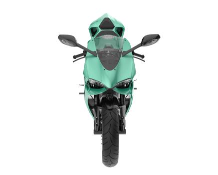 Motorcycle isolated on transparent background. 3d rendering - illustration png