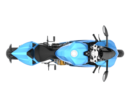 Motorcycle isolated on transparent background. 3d rendering - illustration png