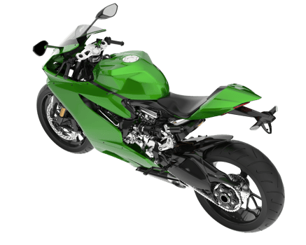 Motorcycle isolated on transparent background. 3d rendering - illustration png