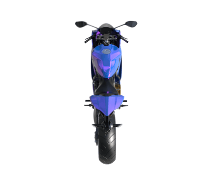 Motorcycle isolated on transparent background. 3d rendering - illustration png