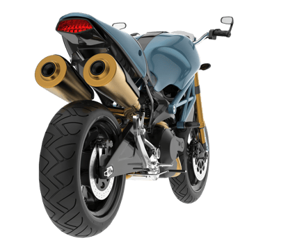 Motorcycle isolated on transparent background. 3d rendering - illustration png