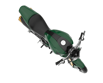 Motorcycle isolated on transparent background. 3d rendering - illustration png