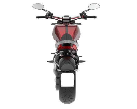 Motorcycle isolated on transparent background. 3d rendering - illustration png