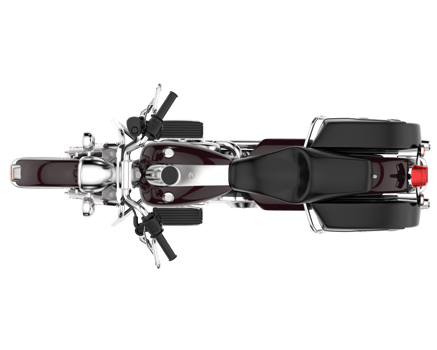 Motorcycle isolated on transparent background. 3d rendering - illustration png