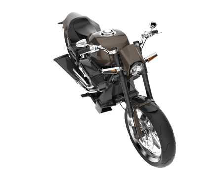 Motorcycle isolated on transparent background. 3d rendering - illustration png