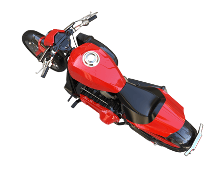 Motorcycle isolated on transparent background. 3d rendering - illustration png
