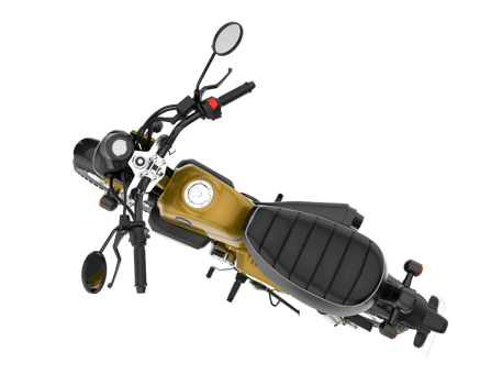 Motorcycle isolated on transparent background. 3d rendering - illustration png