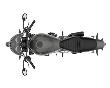 Motorcycle isolated on transparent background. 3d rendering - illustration png