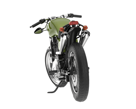 Motorcycle isolated on transparent background. 3d rendering - illustration png