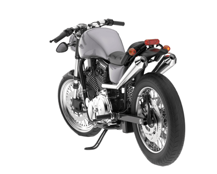 Motorcycle isolated on transparent background. 3d rendering - illustration png
