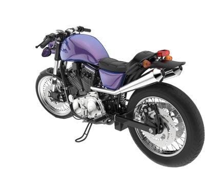 Motorcycle isolated on transparent background. 3d rendering - illustration png