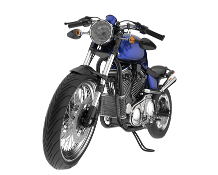 Motorcycle isolated on transparent background. 3d rendering - illustration png