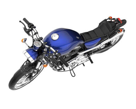 Motorcycle isolated on transparent background. 3d rendering - illustration png