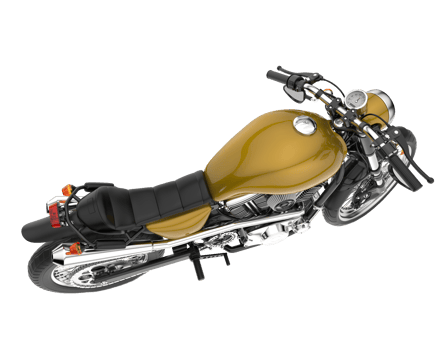 Motorcycle isolated on transparent background. 3d rendering - illustration png