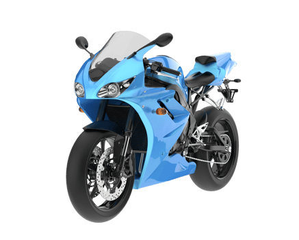 Motorcycle isolated on transparent background. 3d rendering - illustration png