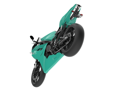 Motorcycle isolated on transparent background. 3d rendering - illustration png
