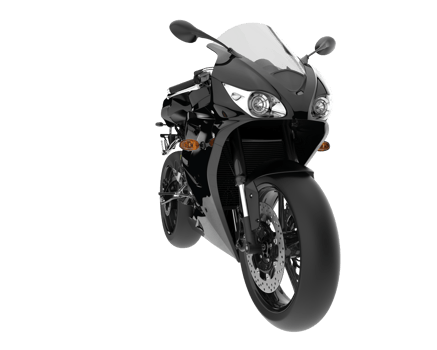Motorcycle isolated on transparent background. 3d rendering - illustration png