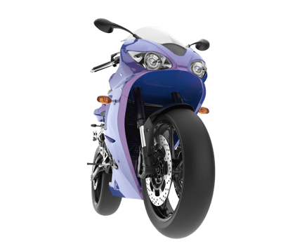 Motorcycle isolated on transparent background. 3d rendering - illustration png