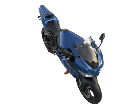 Motorcycle isolated on transparent background. 3d rendering - illustration png