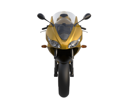 Motorcycle isolated on transparent background. 3d rendering - illustration png