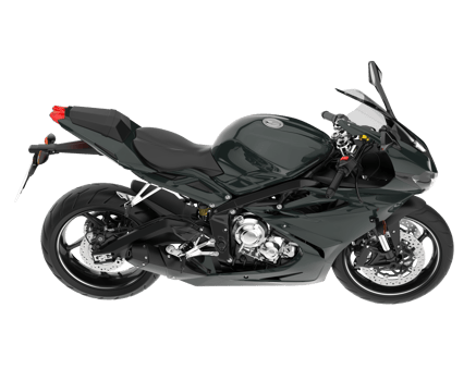 Motorcycle isolated on transparent background. 3d rendering - illustration png