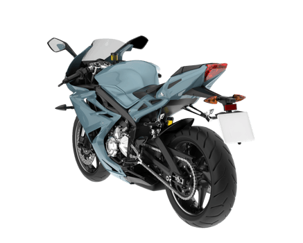 Motorcycle isolated on transparent background. 3d rendering - illustration png
