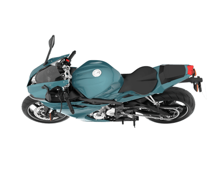 Motorcycle isolated on transparent background. 3d rendering - illustration png