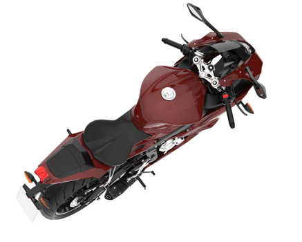 Motorcycle isolated on transparent background. 3d rendering - illustration png