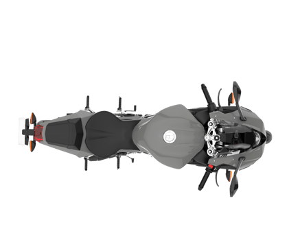 Motorcycle isolated on transparent background. 3d rendering - illustration png