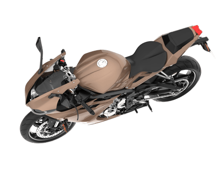 Motorcycle isolated on transparent background. 3d rendering - illustration png