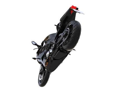 Motorcycle isolated on transparent background. 3d rendering - illustration png