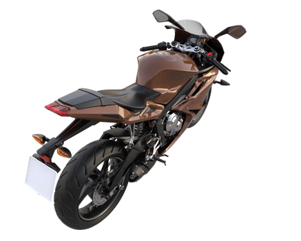 Motorcycle isolated on transparent background. 3d rendering - illustration png