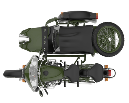 Motorcycle isolated on transparent background. 3d rendering - illustration png