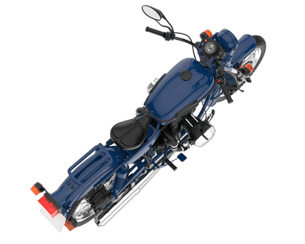Motorcycle isolated on transparent background. 3d rendering - illustration png