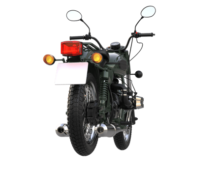 Motorcycle isolated on transparent background. 3d rendering - illustration png