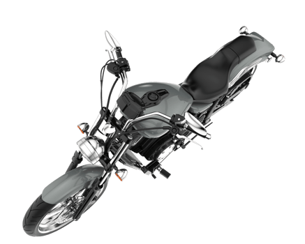 Motorcycle isolated on transparent background. 3d rendering - illustration png