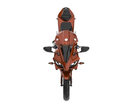 Motorcycle isolated on transparent background. 3d rendering - illustration png