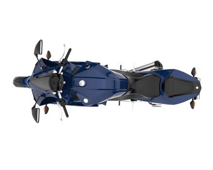 Motorcycle isolated on transparent background. 3d rendering - illustration png