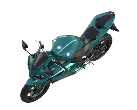 Motorcycle isolated on transparent background. 3d rendering - illustration png