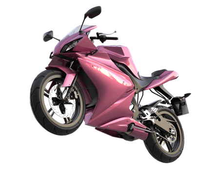 Motorcycle isolated on transparent background. 3d rendering - illustration png