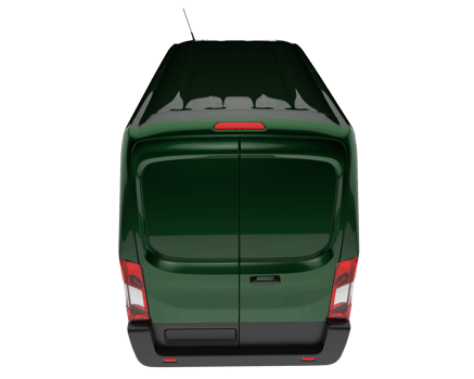 Cargo van isolated on transparent background. 3d rendering - illustration png