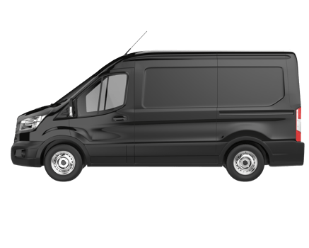 Cargo van isolated on transparent background. 3d rendering - illustration png
