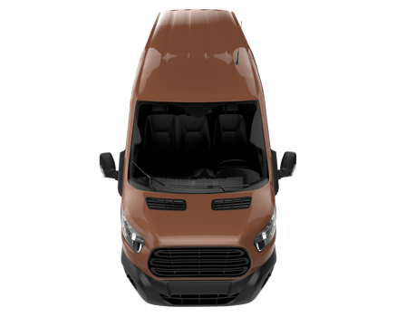 Cargo van isolated on transparent background. 3d rendering - illustration png
