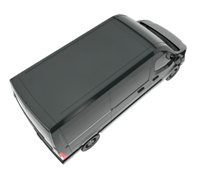 Cargo van isolated on transparent background. 3d rendering - illustration png