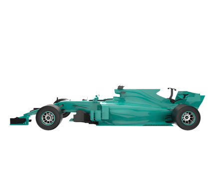 Race car isolated on background. 3d rendering - illustration png